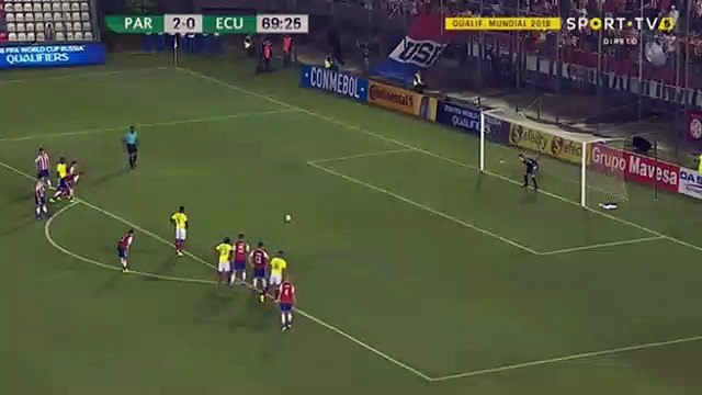 Felipe Caicedo Penalty Goal HD - Paraguay 2-1 Ecuador (23.03.2017) World Cup CONMEBOL Qualification