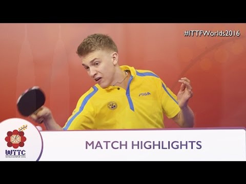 2016 World Championships Highlights: Anton Kallberg vs Simon Gauzy