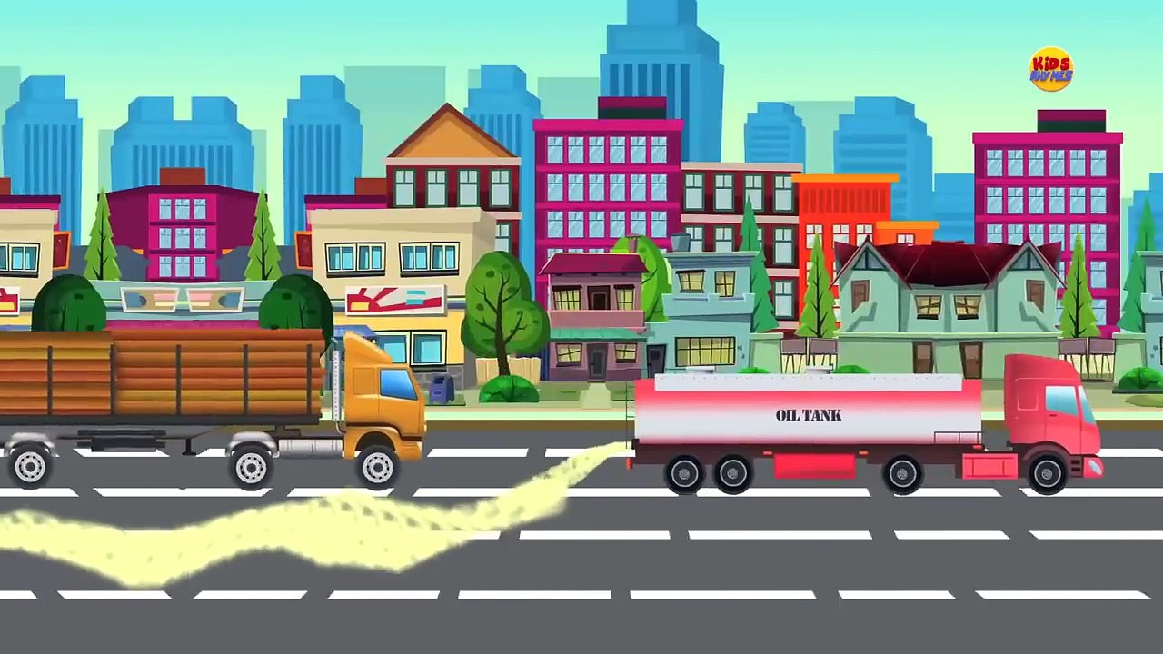 Scary Big Trucks | Scary School Bus | Scary Car | Scary Mail Truck | Scary Lorry