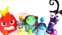 Learn Colors with Clay Slime Play Doh Surprise Frozen Inside Out MLP LPS Minions RainbowLe
