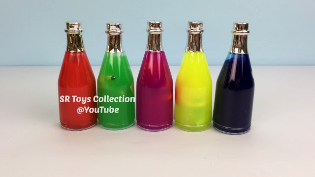 Learn Colors Gooey Slime Surprise Toys Bottles Minnie Mouse Ariel Pikachu Spiderman Fun fo