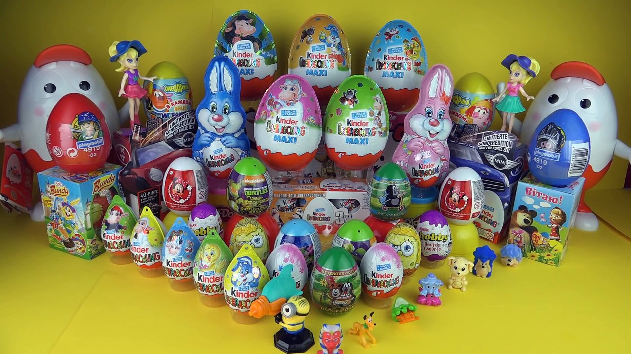 30 Киндер Сюрпризов, Maxi Surprise Minions Сюрпризы Тачки Cars 2 Disney Pixar, My Little P