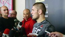 Khabib Nurmagomedov UFC 209 Open Workout Scrum