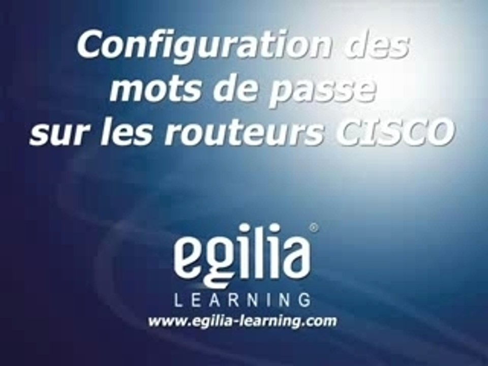 Configuration de mots de passe sur les routeurs Cisco