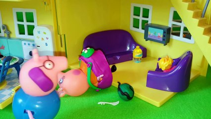 Свинка Пеппа Беременная Мама Свинка мама свинка беременная укол Peppa Pig, videos with toy