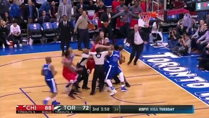 Fists fly in NBA basketBRAWL