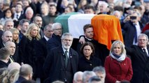 Northern Ireland: thousands attend Martin McGuinness funeral