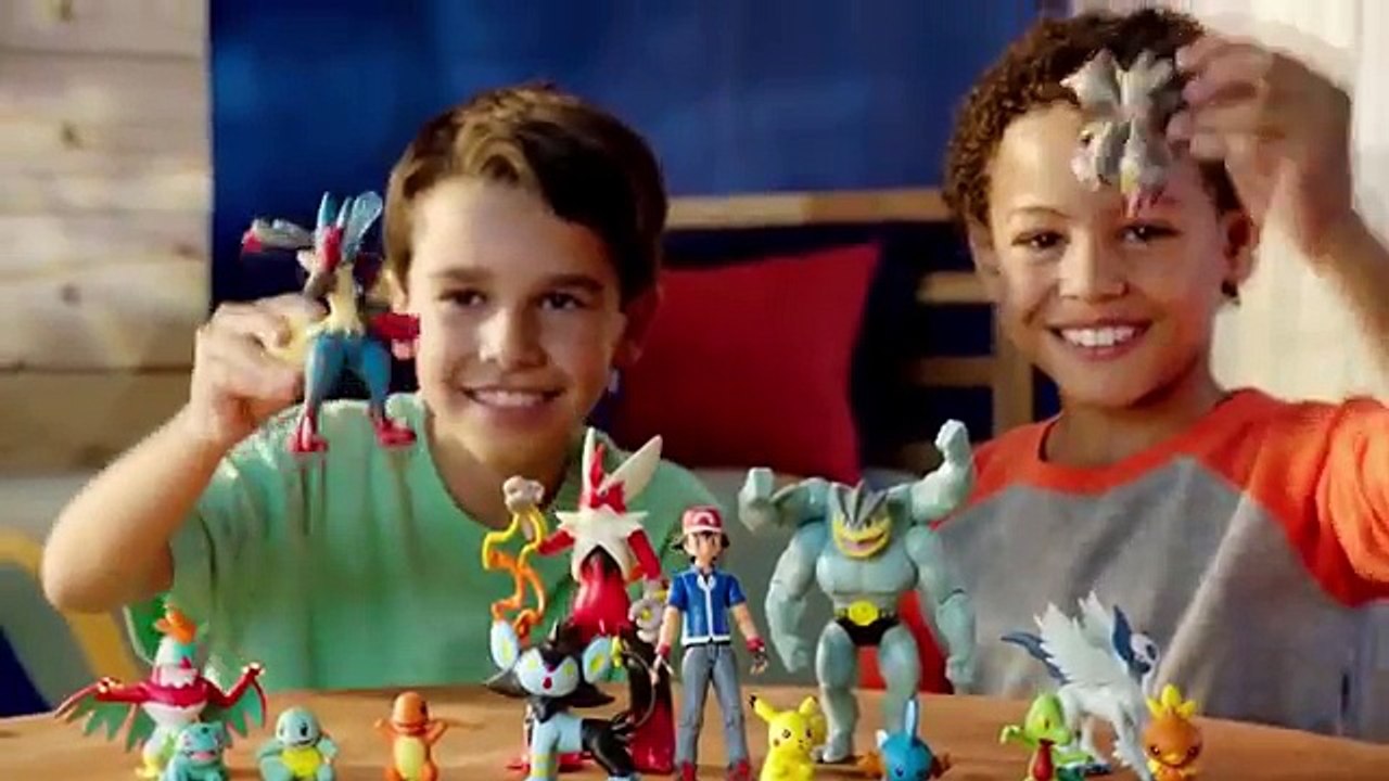 Tomy - Pokemon Hero Figure - Mega Lucario & Ash And Pikachu - TV Toys