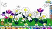 Coloring Pages Farm Animals: Duck, Cow, Dog, Cat and Color Flower Garden For Kids