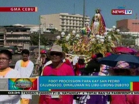 BP: Prusisyon para kay San Pedro Calungsod sa Cebu, dinaluhan ng libu-libong deboto