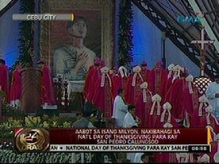 24 Oras: Aabot sa isang milyon, nakibahagi sa Nat'l Day of Thanksgiving para kay San Pedro Calungsod