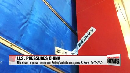 U.S. bipartisan proposal denounces Beijing's retaliation against S.Korea over THAAD