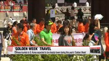 Chinese tourists to S. Korea expected to be sharply lower during 'Golden Week'