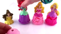 Play Doh Sparkle Princess Dress Disney Ariel Rapunzel Belle Aurora Playdough Playdoh Barbi