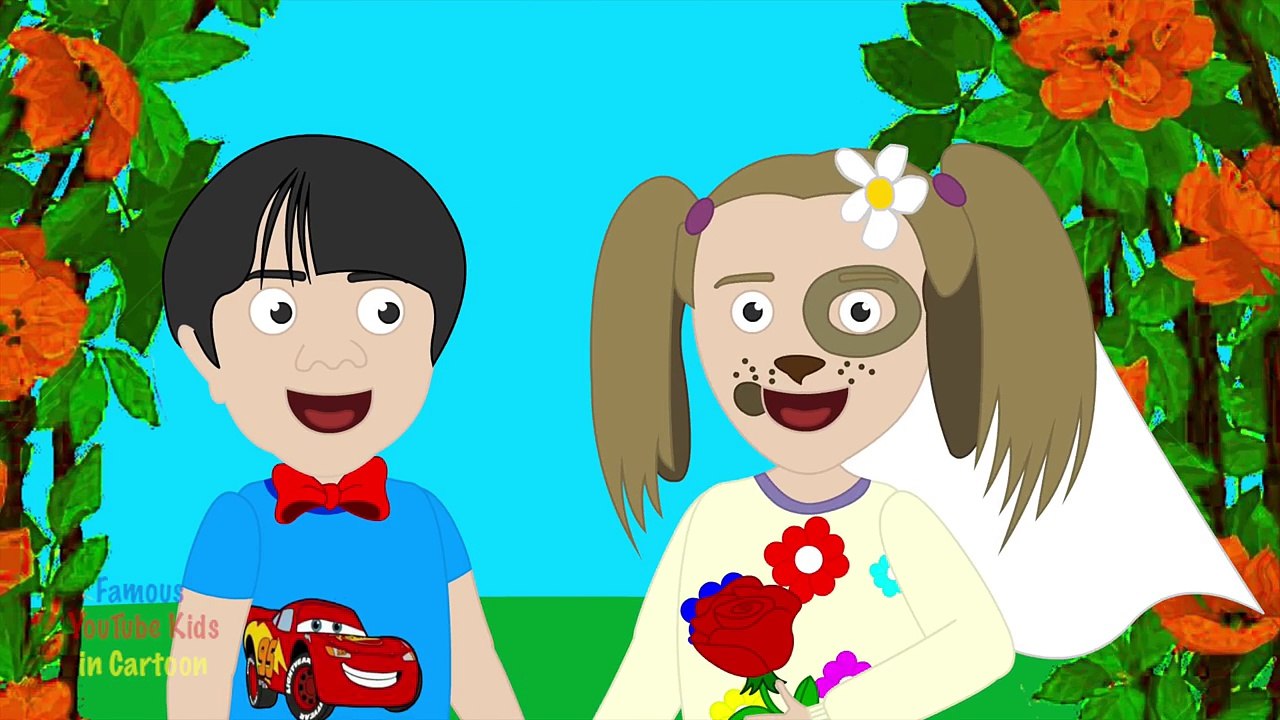 Ryan ToysReview Married Bad Baby Annabelle Wedding and Kisses - Famous Youtube Kids in Car