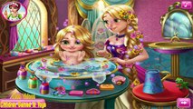 Disney Baby Princess Elsa Anna Cinderella Snow White and Rapunzel Baby Wash Games Compilat