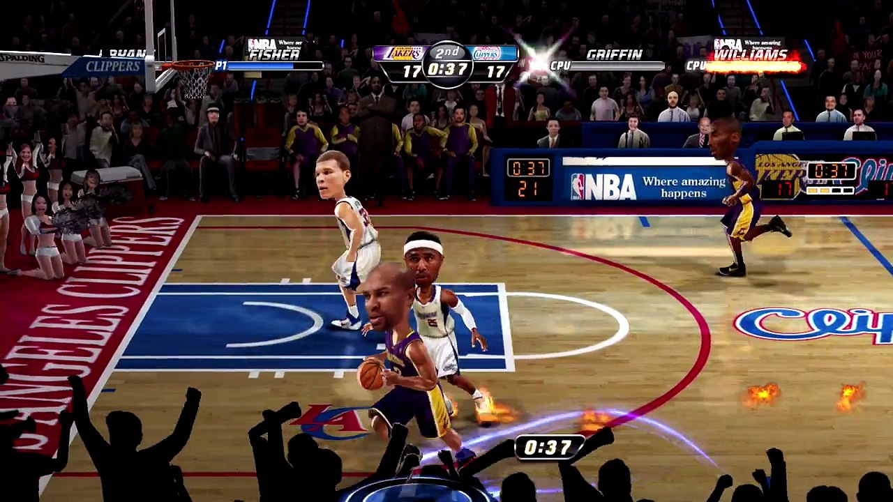 NBA JAM On Fire Edition Kobe  Lakers vs Griffin  Clippers Battle for LA