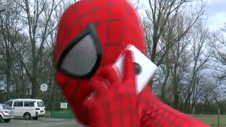 Spiderman saves Frozen Anna! Hulk afraid of the Spider Real Life Superheroes