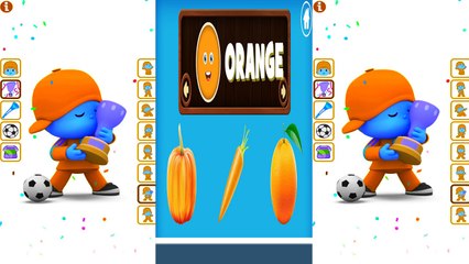 Learn Animals with Talking Pocoyo Colors Reaction Compilation Funny Videos 2016