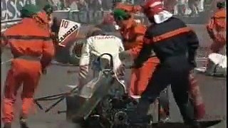 F1 1991 Alex Caffi´s massive crash