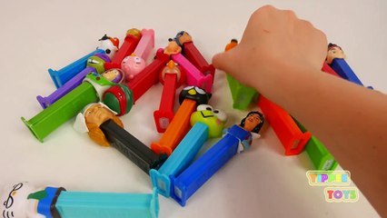 PEZ Candy Dispensers Mega Disney Characters and More Learn Colors for Kids-OF_gr-_AWg