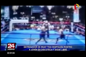 Download Video: Peleador de muay thai agredió a joven en discoteca y sigue libre