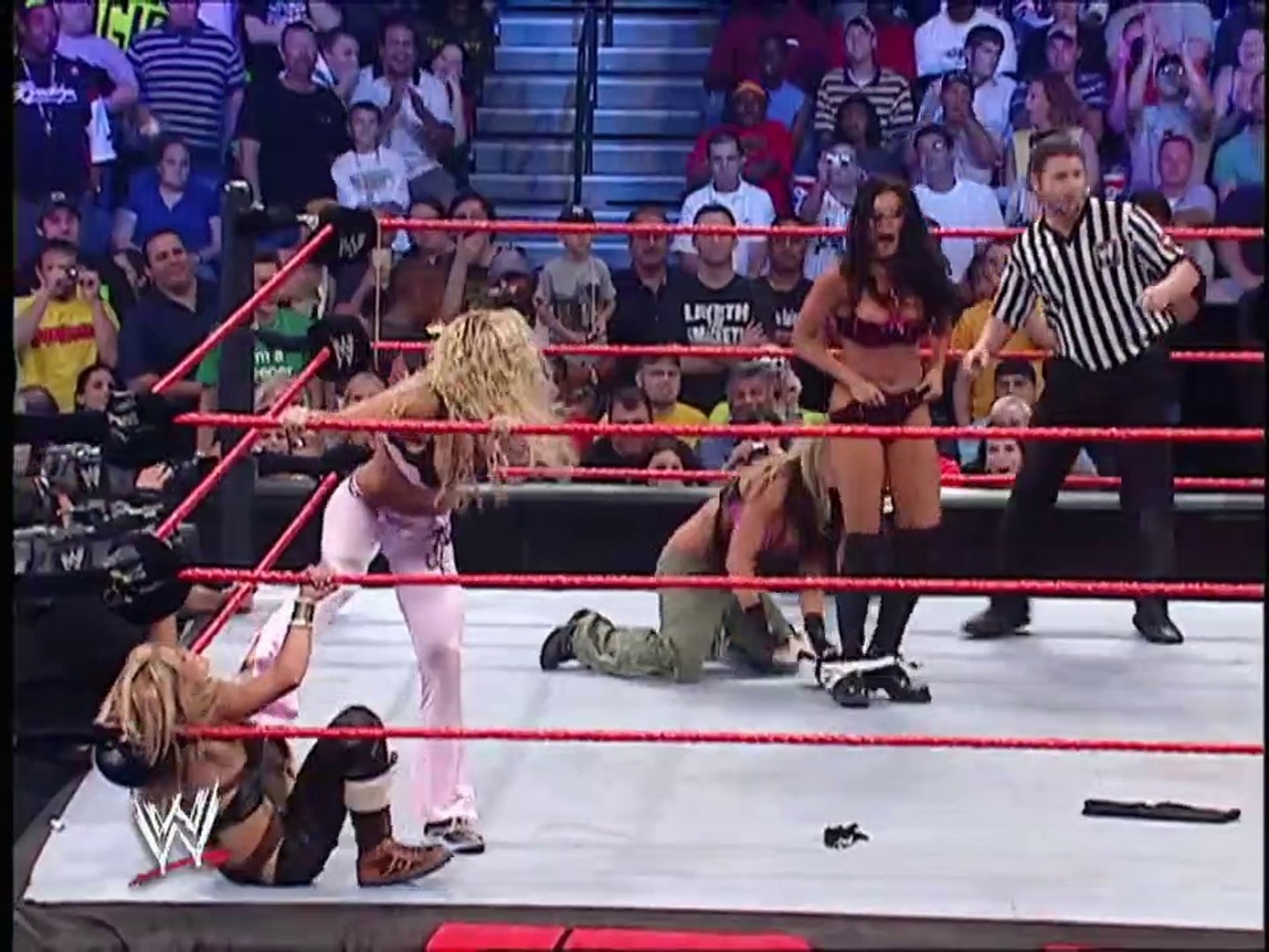 Trish Stratus and Ashley vs Vince's Devils Bra and Panties Match - video  Dailymotion