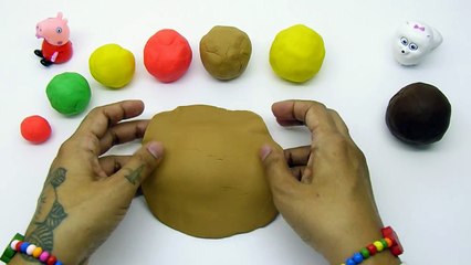 Play Doh CHEESEBURGER and FRIES along Peppa Pig and Secret Life Of Pets GIDGET