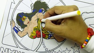Wonder Woman Coloring Pages Superhero SPEED Color JLA