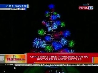 BT: Christmas tree, pinalamutian ng recycled plastic bottles sa Davao
