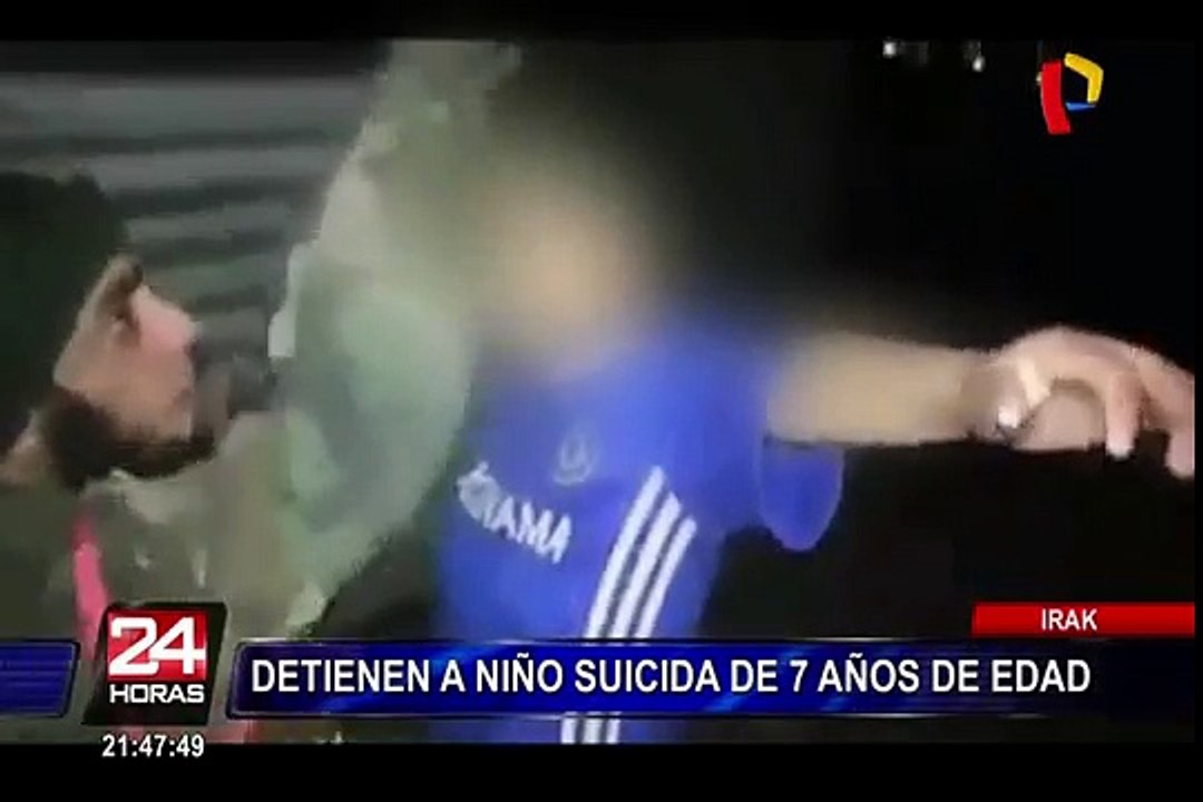 Irak: detienen a niño suicida de 7 años con cinturón de explosivos