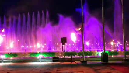 Dancing water fountains