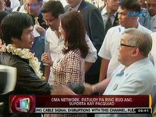 24 Oras: GMA Network, patuloy pa ring buo   ang suporta kay Pacquiao