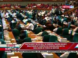 SONA: Pagboto sa RH Bill, idinaan sa   nominal voting