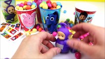 Candy Surprise Toys Peppa Pig Paw Patrol Disney Stacking Cups Finger Family Nursery Rhymes