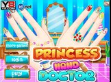 Disney Frozen Princess Anna Ice Princess Nails Spa Cartoon Children Games for Kids