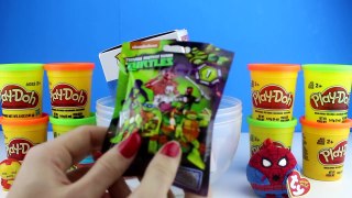 Giant Dragon Ball Z Vegeta Play Doh Surprise - Spiderman Teenage Mutant Ninja Turtles Surp