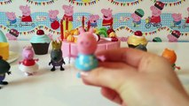 Peppa Pig Birthday Party Toys Episode - Peppa Pig Cake & Presents - Peppa Pig Toy English