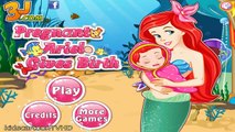 Newborn Baby Games » Pregnant Ariel Gives Birth » Disney Princess Game HD