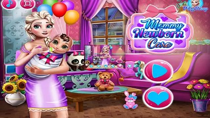 Забота мамочка новорожденный ДЛЯ ФУРШЕТА мама эльза уход за малышом мультик девочек