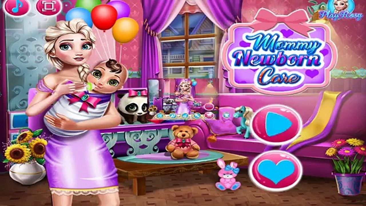 Забота мамочка новорожденный ДЛЯ ФУРШЕТА мама эльза уход за малышом мультик девочек