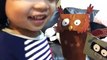 Aprender los Animales Búho y el Robot Espectáculo de Títeres con Pollo Filete de Niños Comida por FamilyToyReview