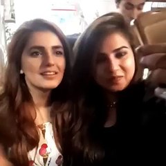 Momina Mustehsan with her fans