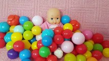 3D Baby doll bath time Play Learn colors - Teach colours for kids Children Toddlers