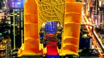 Ultimate Spiderman Hot Wheels Mega Drop Track Cars 2 Superheroes Power Rangers Play Doh Ho
