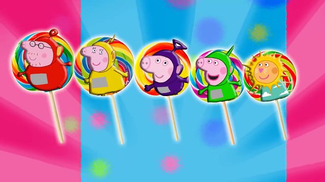 Mickey, Peppa Pig, Elsa Frozen, Teletubbies, Inside Out | Lollipop Finger Family Nursery R