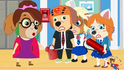 Paw Patrol False Fire Alarm at School save by Police ⒻⓊⓁⓁ Movie! Paw Patrol Animation For