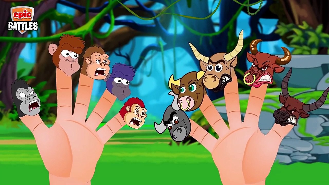 Finger Family Collection | Jumbo Man Vs Crazy Green Gorilla Finger Family Collection plus