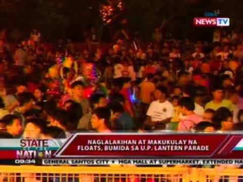 SONA: Naglalakihan at makukulay na floats, bumida sa U.P. Lantern Parade