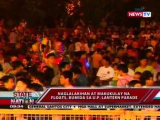 SONA: Naglalakihan at makukulay na floats, bumida sa U.P. Lantern Parade